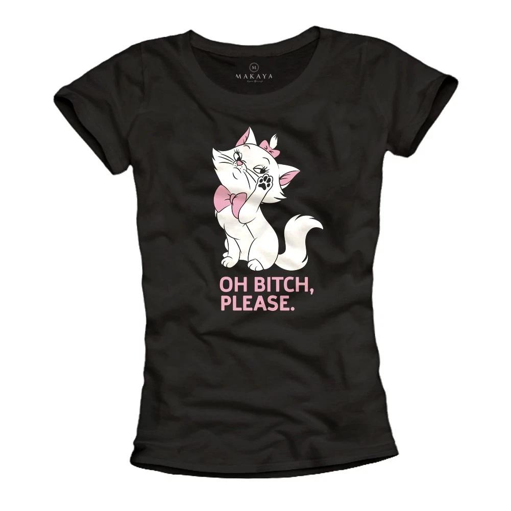 Cats Shirt Womens Funny Gifts Sayings T-Shirt Top Black Swag Tumblr New- 2XL