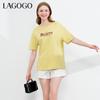 Lagogo Cute Letter T-Shirt for Women