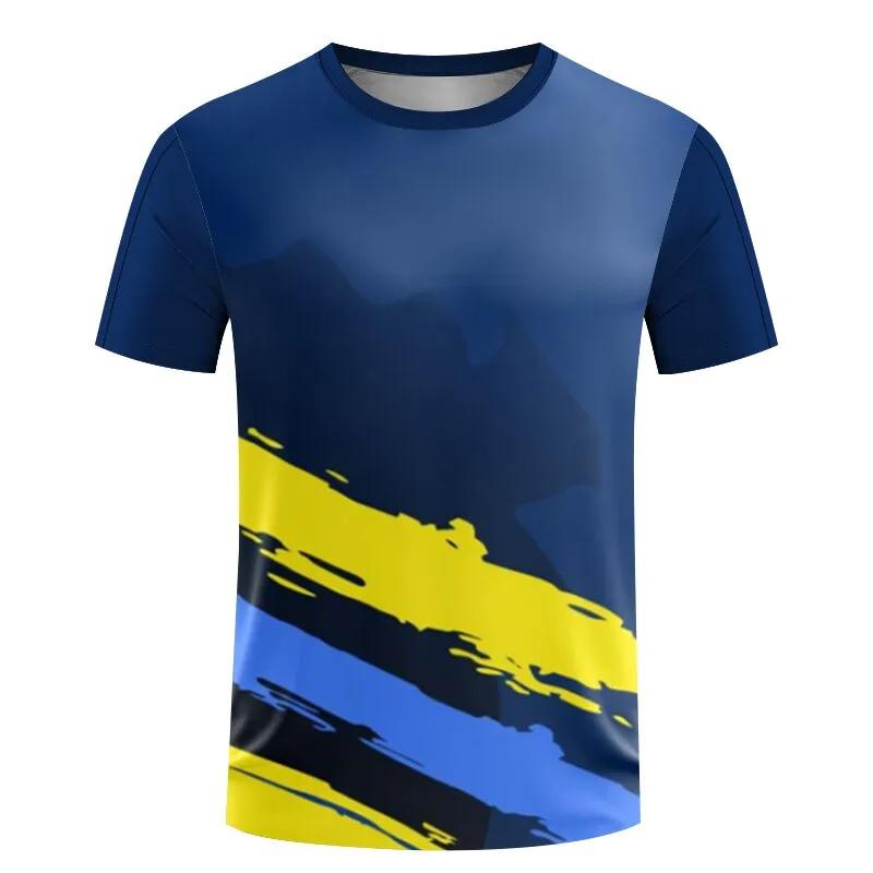 Fashion Table Tennis Sports T Shirts Summer Casual Short Sleeve Men Women 3D Printed T-shirts Loose Quick Dry Breathable Tees