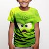 3D Pattern Animal Print Children's T-shirt Short Sleeved Summer Sports Fashion Street Casual Top