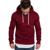 Einfarbiges Kapuzenpullover-Sweatshirt für Herren (Ausgabe 2021)