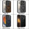 KEYSION Magnetyczne Etui na Telefon do Motorola Edge 50 Pro 5G Matowe Półprzezroczyste Przezroczyste Odporne na Wstrząsy Pokrowiec do Edge 50 Ultra 50 Fusion 5G