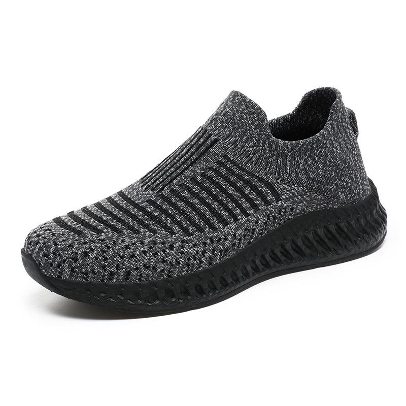 New Outdoor Fly-woven Sports Shoes Men's Shoes Breathable Casual Shoes Mesh Large Size Shoes Men's Running Shoes