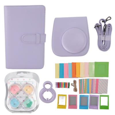 Instant Camera Protective Case with Photo Frames Album Shoulder Strap Selfie Mirror Filters