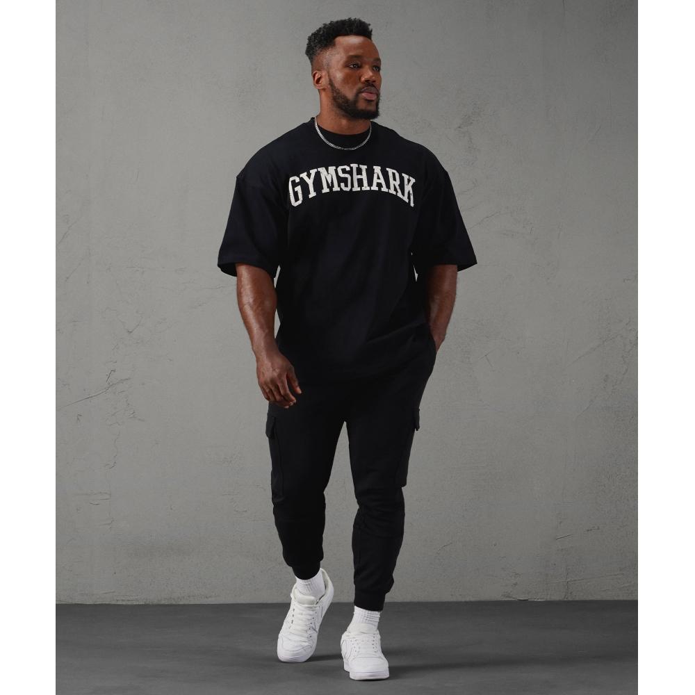 Gymshark CollegiaTe T shirT Black A7a4e Bb2j