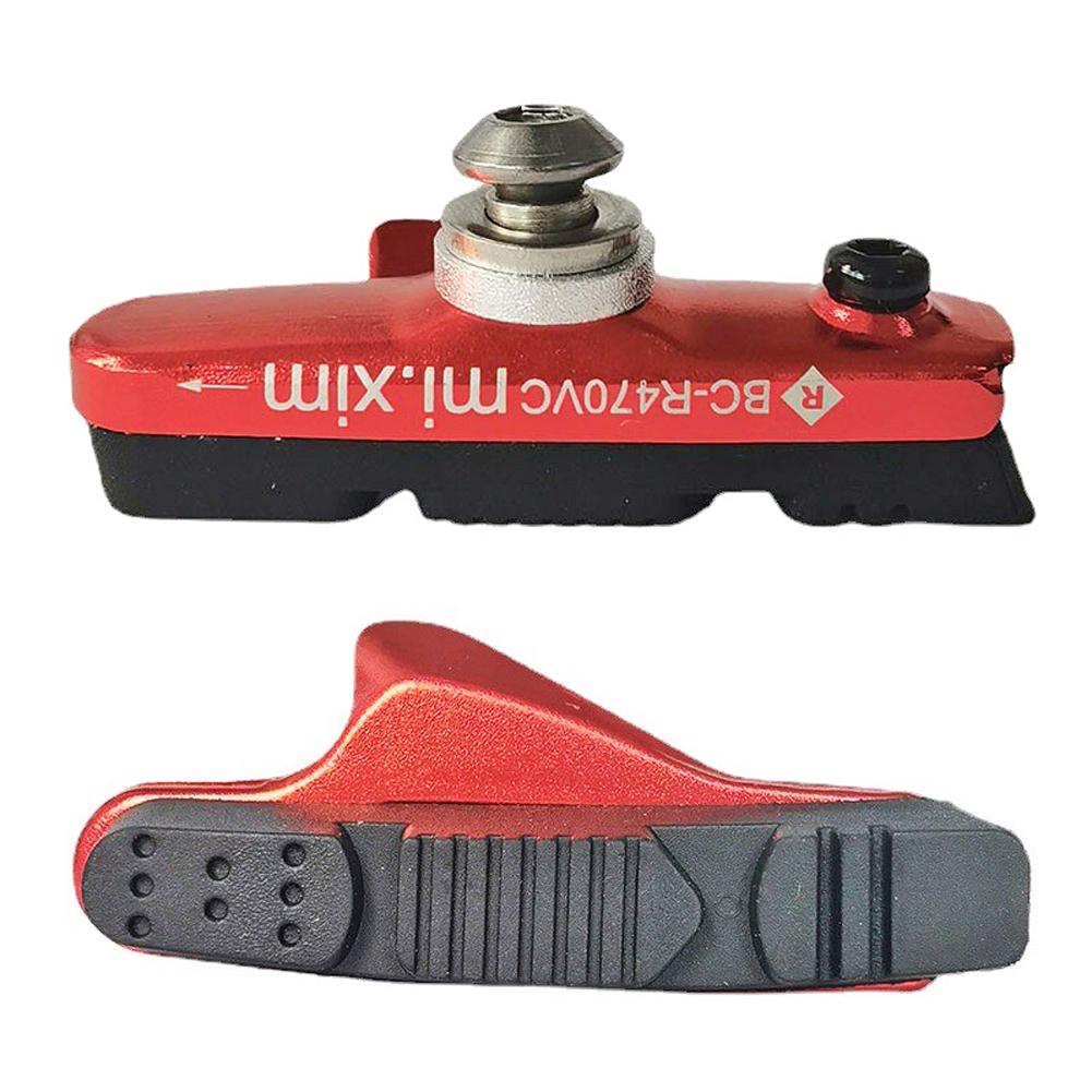 55mm Road Bicycle Cycle Bike Brake Holder Shoes Rubber Pads Blocks