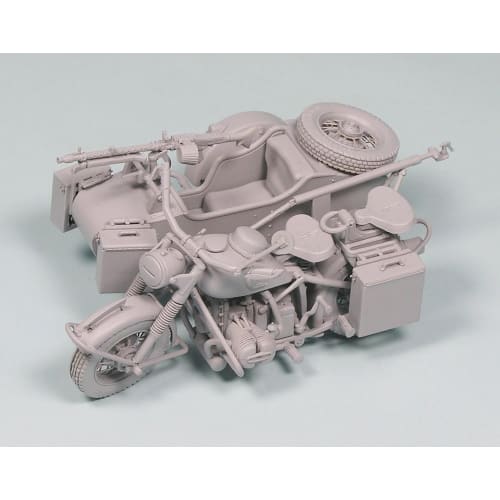Great Wall Hobby 1/35 Scale World War II German Military Motorcycle R75 with Sidecar Plastic Model L3510