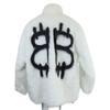 Balenciaga Domestically Authorized 22AW 721789 TNQ30 Back BB Zip-up Fur Coat Jacket/Fur Coat Jacket 32 White X blackUsed