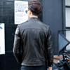 Men's Winter Padded Sheepskin Leather Jacket