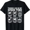 Dinge, die ich in meiner Freizeit mache Schafe lustiges Schaf Liebhaber Schaf T-Shirt