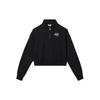 Sweatshirts Women's Black Stand Collar Moderate Other (Unisex) Sweatshirts DM6074 010