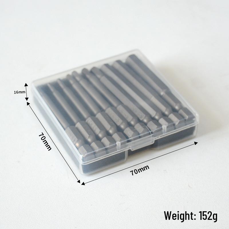 Magnetic Hex Socket Bit Set (H1.5-H8) for Pneumatic and Electric Screwdrivers
