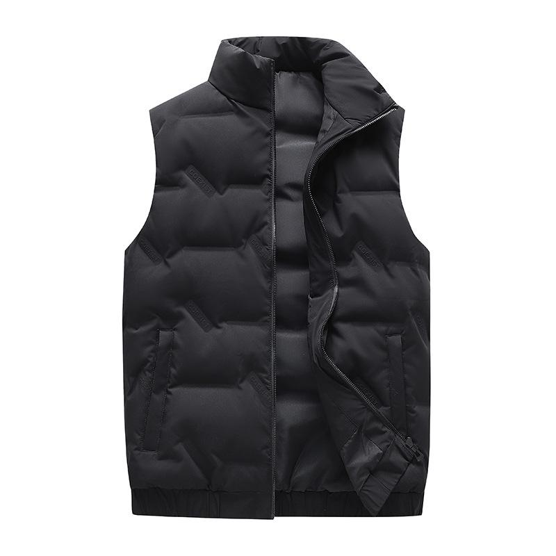 

Men s Lightweight Down Vest - Warm, Stand Collar, Sleeveless Gilet, Plus Size Winter Outerwear 3XL