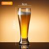 ZISIZ Large Thickened Handmade Glass Beer Mug