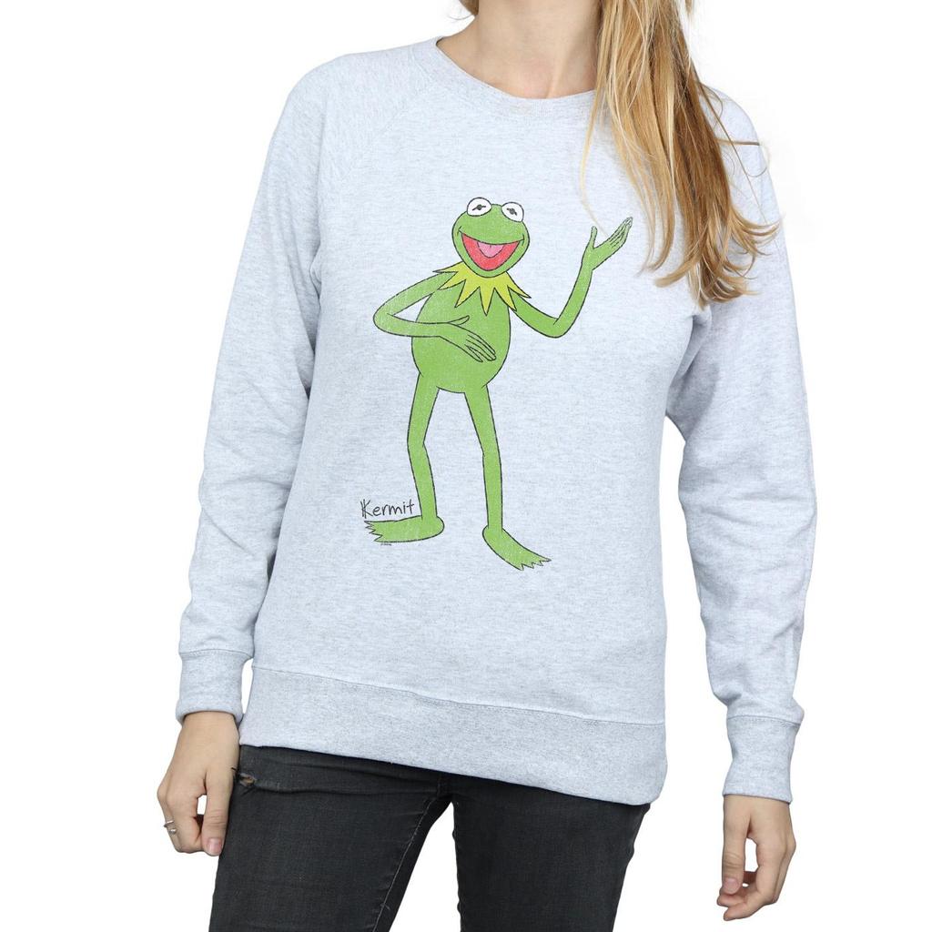 The Muppets Womens/Ladies Classic Kermit Heather Sweatshirt