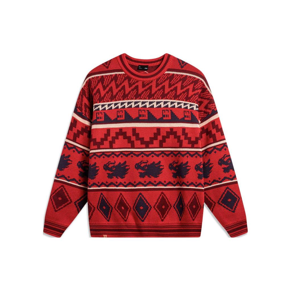Li Ning Sweater Men's Vermilion AMBU025-3