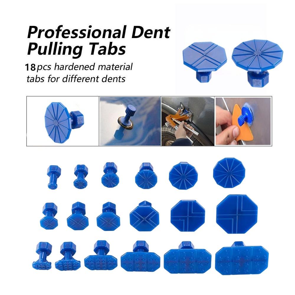 Universal Car Dent Puller Metal T Dent Repair Tool Auto Repair Sheet Metal Kit Slide Hammer Reverse Hammer Glue +18pcs Glue Pull