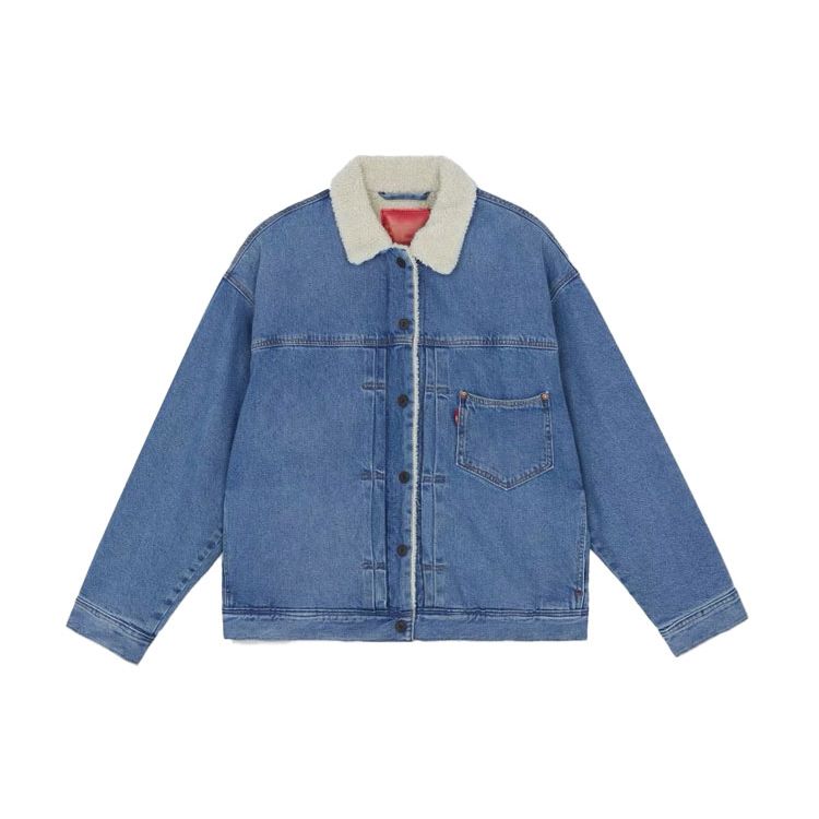 

Женская джинсовая куртка Levis с подкладкой из искусственного меха, куртки, синяя A2670-0000 L