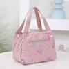Letter Print Lunch Bag Waterproof Lunch Tote Reusable Lunch Carrier Box Bag for Women Men Commuting Camping Picnic