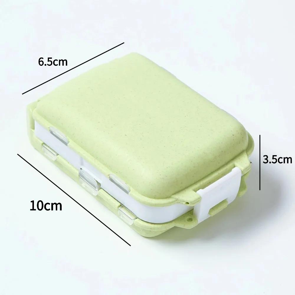 New Portable Weekly Pill Organizer 8 Grids Medicine Pill Box Small Travel Vitamin Cases Container Storage Tablet Fish Oils Tools