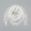 Thin Lace Flower Hair Scarf Shawl Vintage Triangle Head Scarf Bandanas for Women  Photography