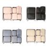 6Pcs/Set Large Capacity Luggage Compression Bag Washable Dampproof Travel Organizer Bags Folding Portable Packing Cubes Set