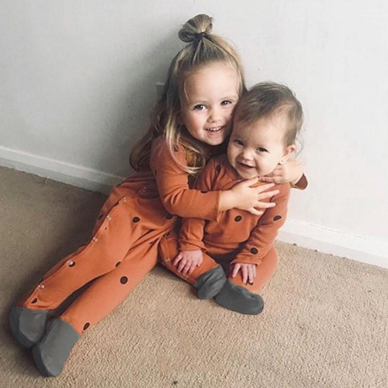 2026 Baby Cotton Footed Pajamas Long Sleeve Romper Newborn Infant One-Piece Jumpsuit