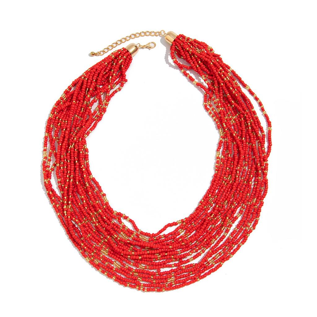Fashionable Adjustable Length Necklace Beads Necklace Multilayer Jewelry Beads Bracelet Elegant Neckwear for Everyday