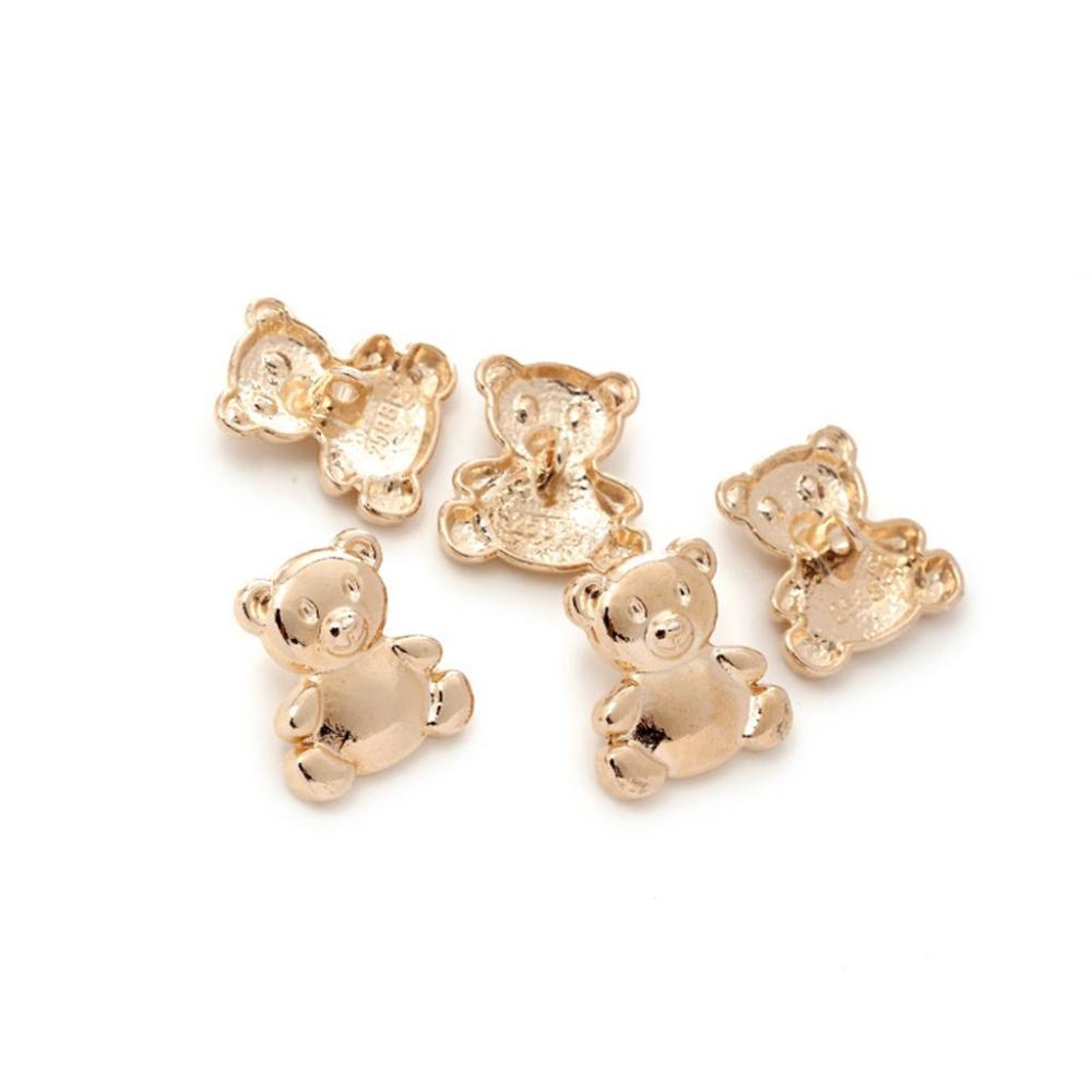 Popular Sewing Animal Style Gold for Garment,Bag Button Decor Buttons Clothes Accessories DIY