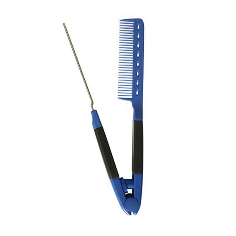 Home Styling Hair Straightening Comb With V Shape Straight Combs Fashion Parting Comb For Women Quick Use