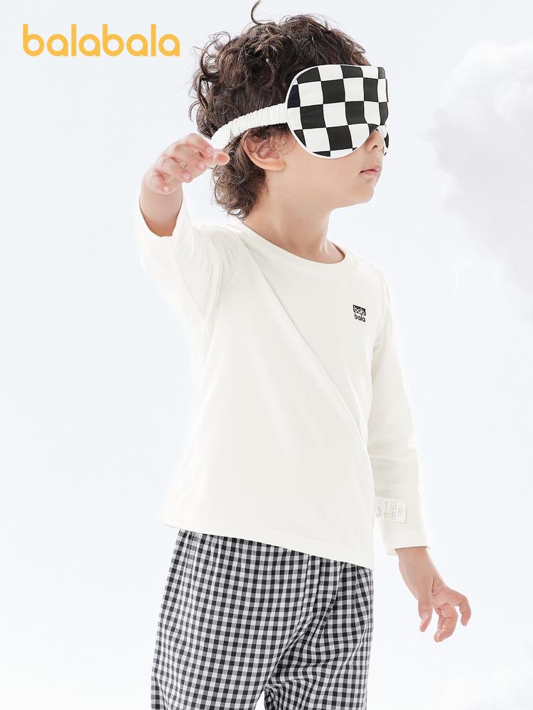 Balabala Kids' Long-Sleeve T-Shirt 2025: Spring & Autumn Style for Boys & Girls