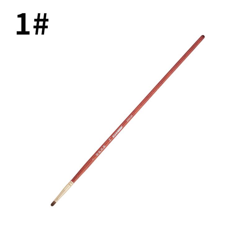 DS6188 Hazelnut Long Handle Wolf Hair Watercolor Brush Set — Antique Color Heavenly Fragrance Size 1 красный