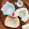 Cute Card Holder Mini with Zipper Badge Protective Cover Cartoon Portable Bag Pendant