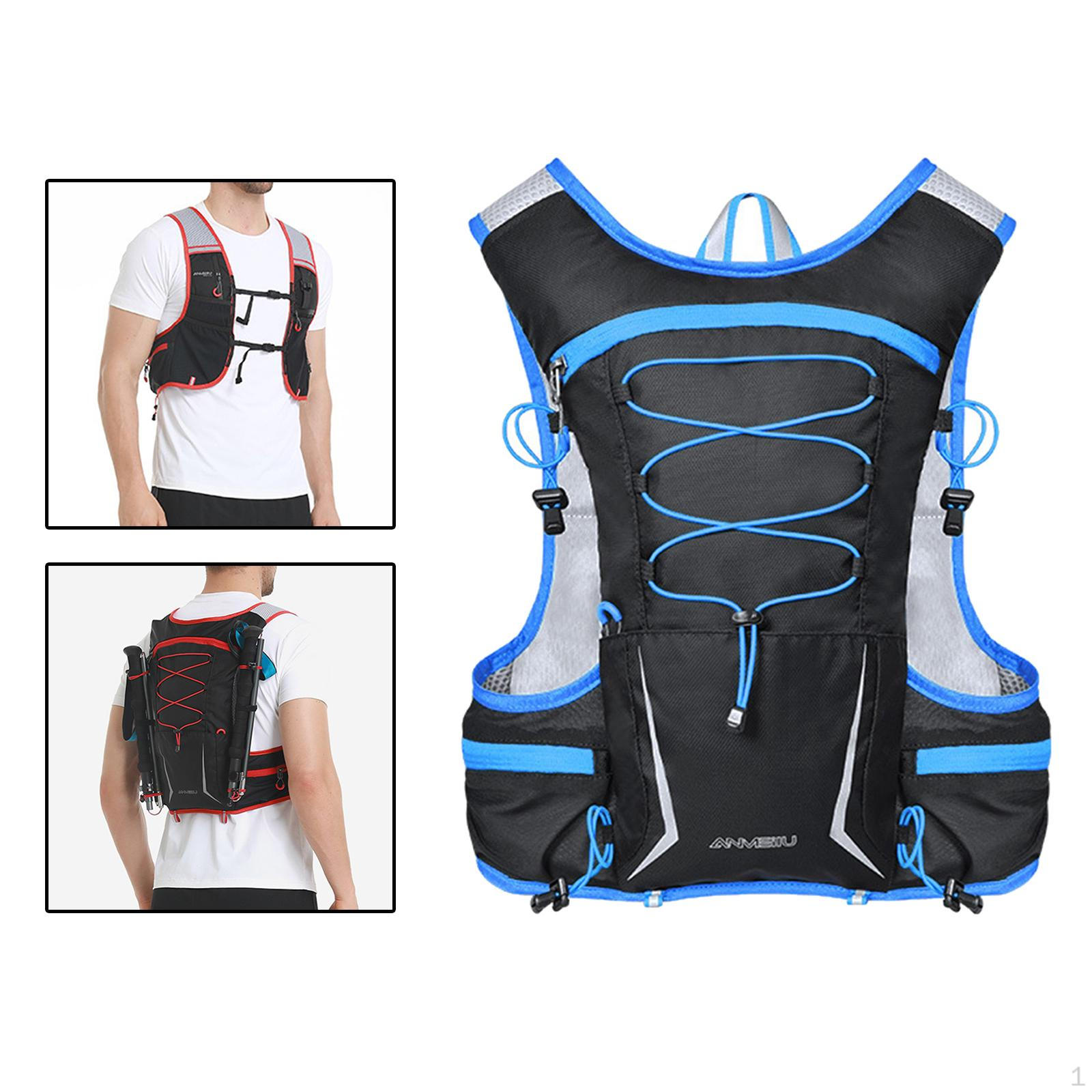 

Велосипедный рюкзак Гидравлический пакет для бега и альпинизма Blue 16.5x14.5x36cm