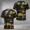 Digital Bonito Printed Men's Table Tennis Summer Sports Table Tennis Training Quick-Drying T-Shirt