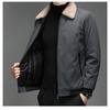 Jacket Men's Winter Thickened Warm Cotton Clothes for Young and Middle-aged Business Casual Jackets Lapel Fur Collar Versatile Tops