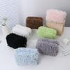 New Korean Style Cute Large Capacity Cosmetic Bag Portable Plush Storage Bag Instagram Style Skin Care Products Washes Storage Bag