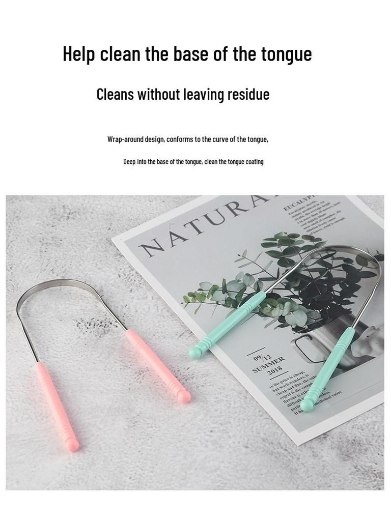 Stainless Steel U-shaped Tongue Scraper and Cleaner