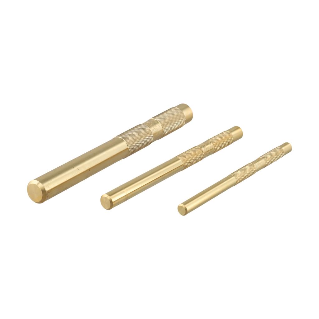 Brass Punch Set Hand Tool Punches Engineering Use Construction Projects 3 8 Inch Punch High Machinability Erosion Resistant