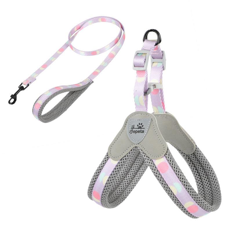 New leash pet leash dog leash vest type dog chest strap walking dog pet supplies