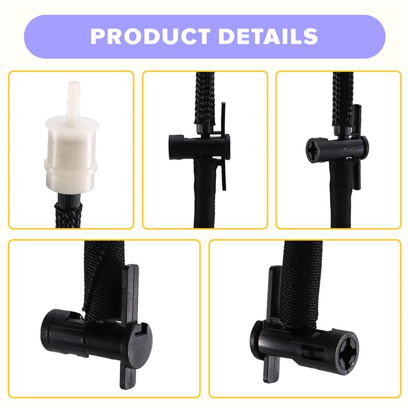 

Fuel Return Line Hose 03N130235A New Auto Parts Fit For VW Passat Arteon Tiguan 2.0 чорний