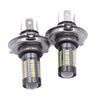 100W 6-Side White 6000K H4 9003 HB2 66-LED 12V-24V Hi/Lo Beam Headlight DRL Fog Lamp Driving Light Bulb for Motorcycle