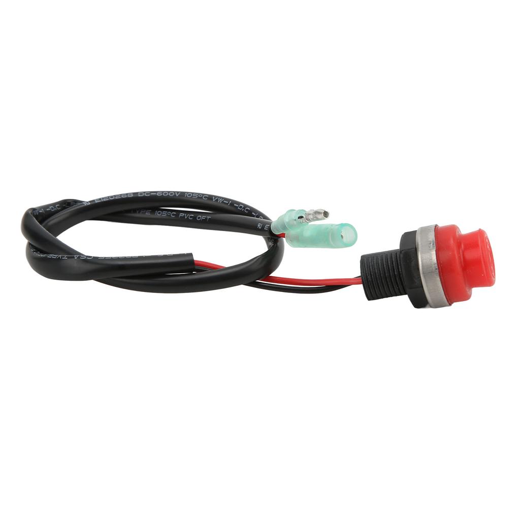 Boat Outboard Engine Motor Start Stop Switch 45cm Cable Push Type Keyless Universal for Marines