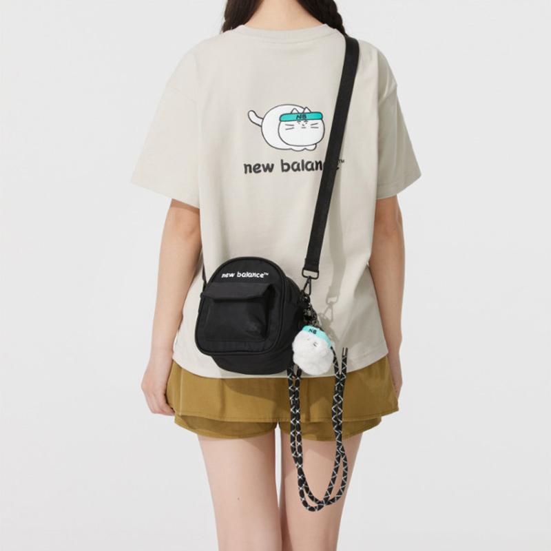 New New Balance NB Fabric Crossbody Bag Trumpets Unisex Black LAB52404-BK