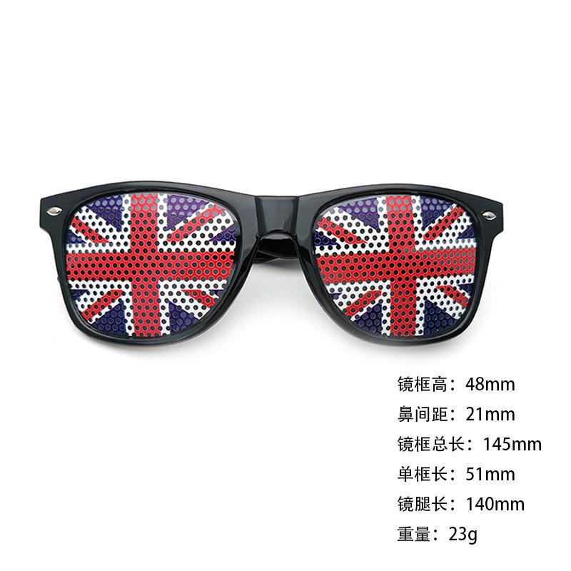 World Cup sunglasses football flag pinhole sticker 2140 printed logo independence day printed rice nail sunglasses