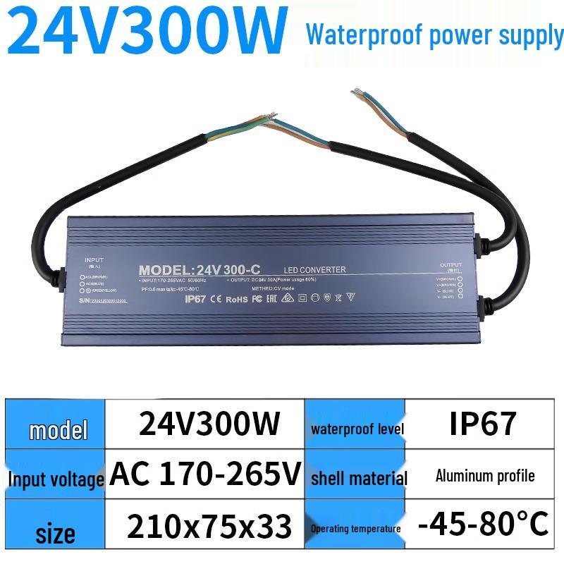 220V to 12V/24V IP67 Waterproof 400W LED Submersible Power Supply Transformer