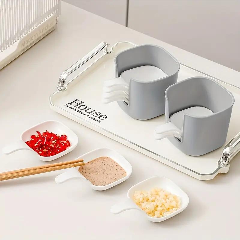 Modern Condiment Dish Set Small Dipping Sauce Dishes for Appetizers, Snacks, Sauces, and More