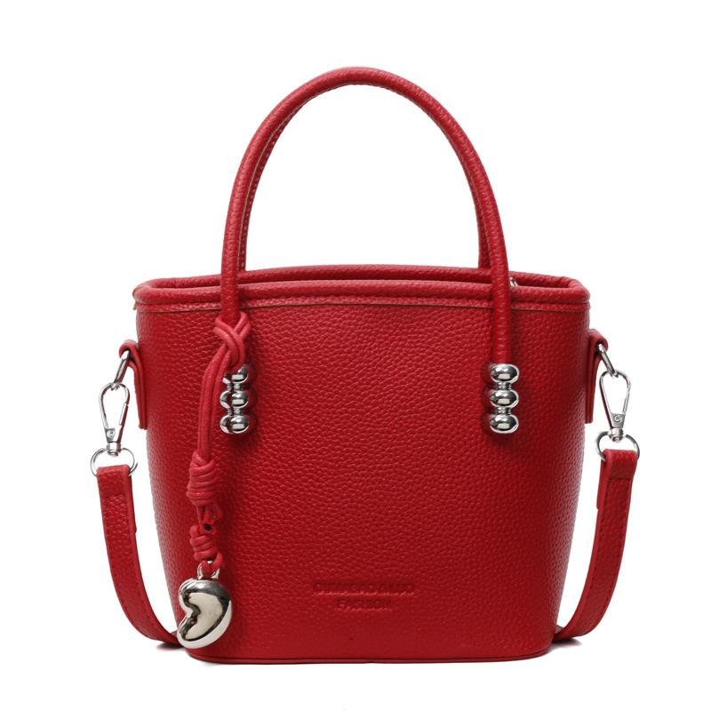 New Solid Color Handbag Women's Versatile Shoulder Bag Fashion Messenger Bag