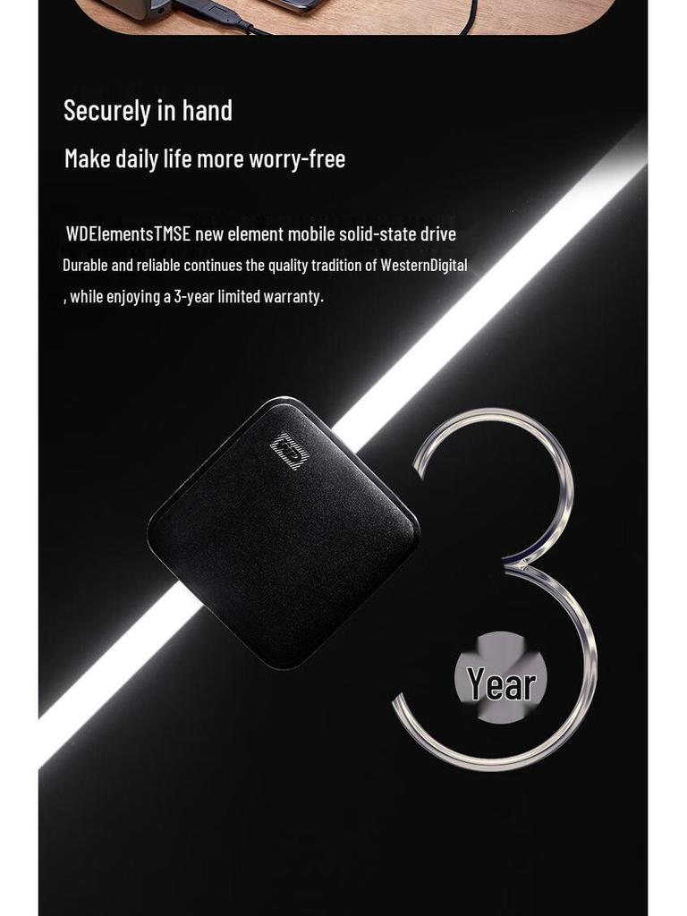 Western Digital Custom Painted Elements SE Mobile SSD - 1TB/2TB Color Print