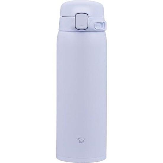 Zojirushi Water Bottle 480ml Dishwasher Safe Seamless Lid Only 2 Points Washing Lightweight Compact Insulated One-Touch Mug Icy Purple SU-BA48AM-VM